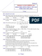 6.4.CỦNG CỐ. ÔN TẬP HIDROCACBON KHÔNG NO