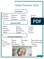 Describing Personal Traits Oneonone Activities Teacher Development Material - 143808