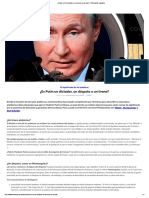 Poutine Putin Es Un Dictador?