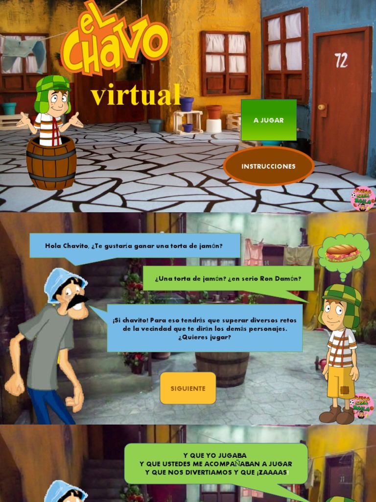 Retos Divertidos en la Vecindad del Chavo | PDF, image size:768x1024