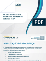 (12) NR10 - SEP - Sinalização e Isolamento de Áreas