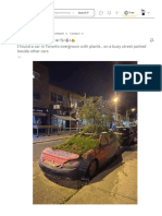 I Found A Car in Toronto Overgrown With Plants, On A Busy Street Parked Beside Other Cars - Mildlyinteresting