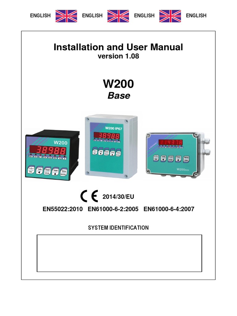 W200 Manual EN | PDF | Parameter (Computer Programming) | Power Supply