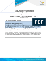 Guía de Actividades y Rúbrica de Evaluación - Unidad 1 - Tarea 1 - Contextualización