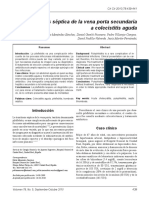 Tromboflebitis Séptica de La Vena Porta Secundaria A Colecistitis Aguda