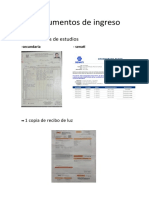 Documentos de Ingreso