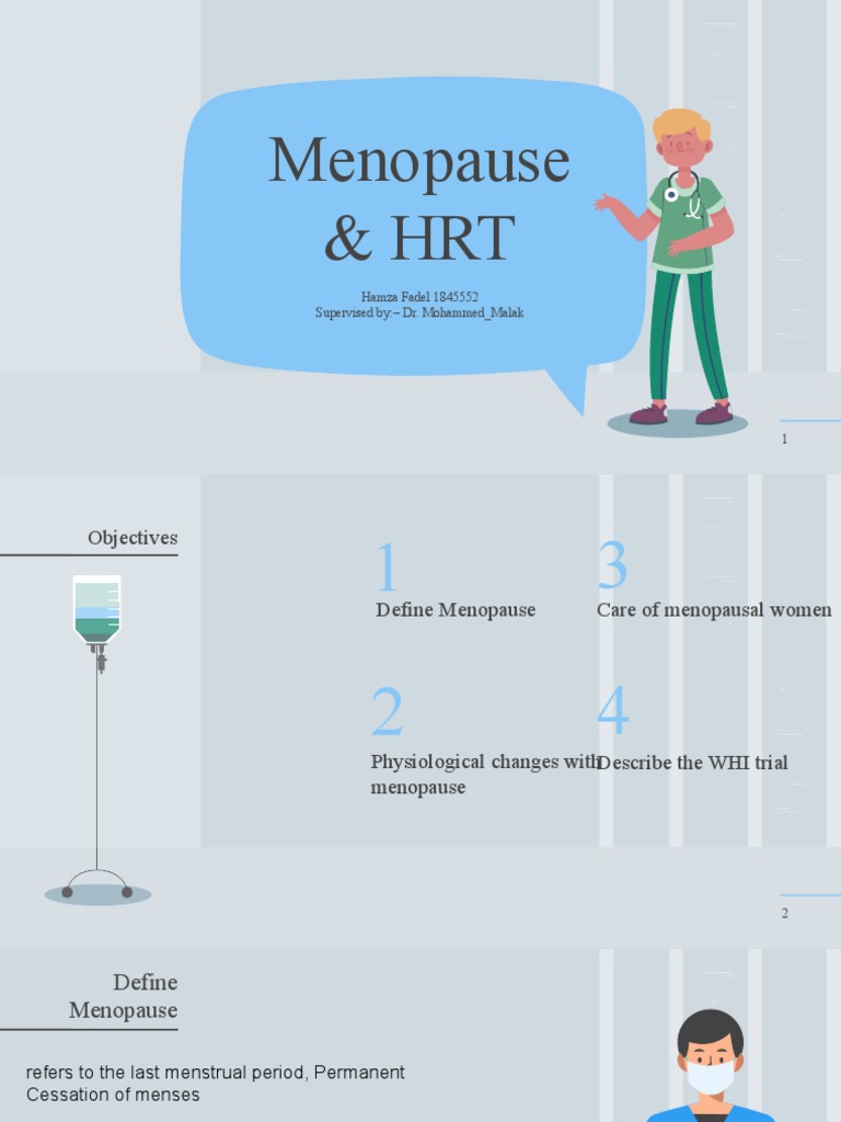 Meno Pause&HRTs PDF Menopause Hormone Replacement Therapy