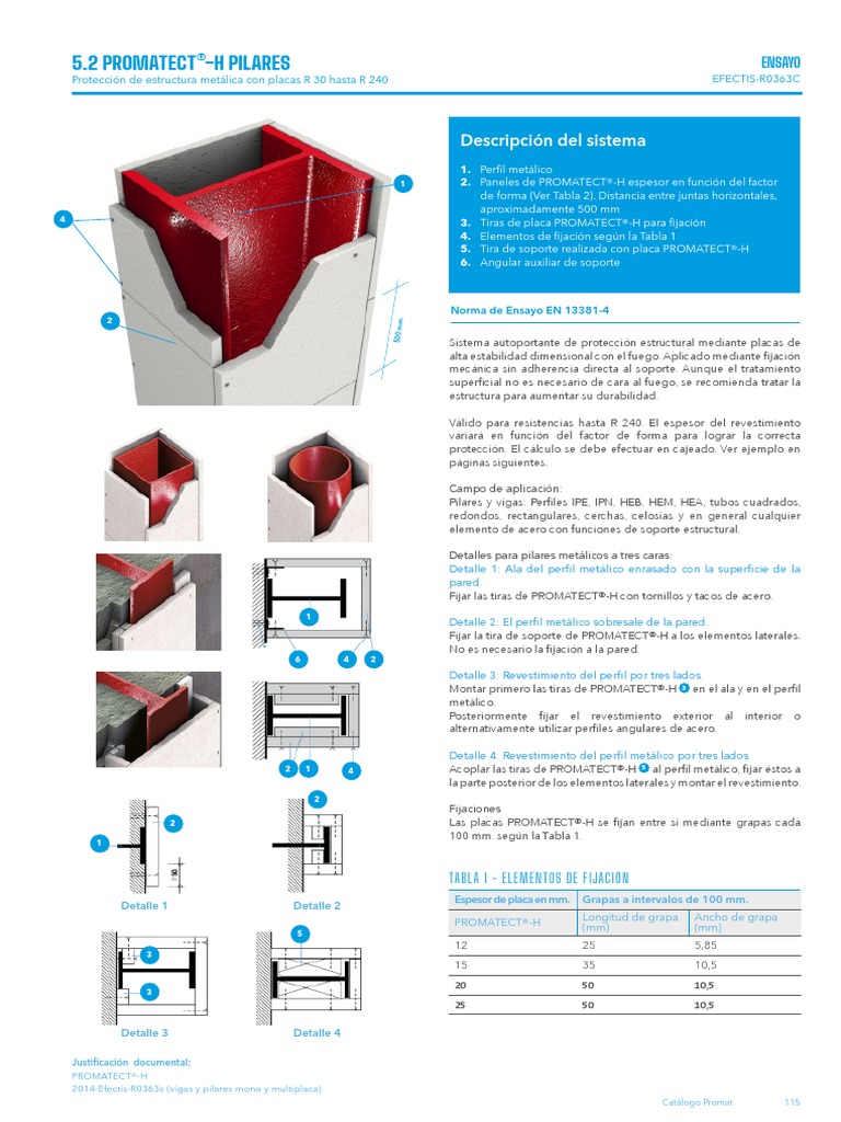 5 2 Promatect-H | PDF | Tornillo | Ingeniería estructural