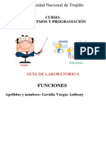 Algoritmos y programación con funciones