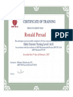 Ronald Persad ECT L1 & L2 Training - Issued 3 Feb 2017