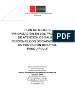 Plan de Mejora Hospital Panguipulli