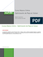 Parte 1 Curso Masivo Online - Optimización de Rajo en Vulcan