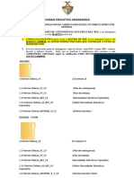 Ue. Angamarca - Organización Carpetas 2020-2021