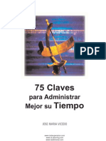 Vicedo Jose Maria - 75 Claves Para Administrar Mejor Su Tiempo