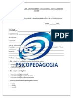 01 - Relatório Do Professor para Psicopedagogo