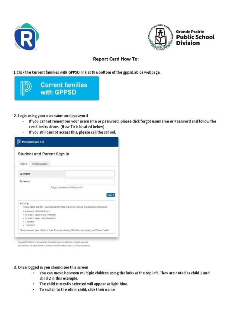 powerschool online report cards instructions gppsd PDF