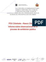 PDU Chimbote - OBSERVACIONES