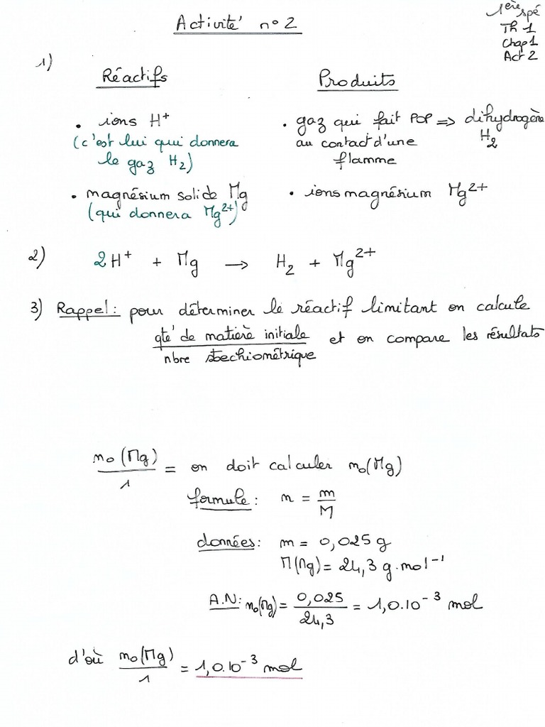 Activite 2 - Correction | PDF