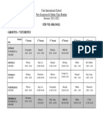 New In-Person - Online Class Routine of STD VII Orange - Group D