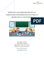 Propuesta de Intervencion de Las Habilidades Socioemocionales para La Mejora de La Convivencia.