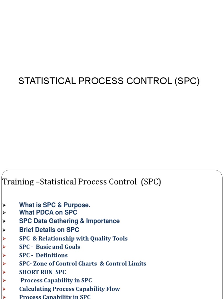 Statistical Process Control | PDF | Engineering Tolerance | Scientific ...