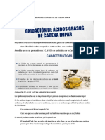 Beta oxidación de ácidos grasos de cadena impar