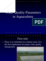 Water Quality Parameters in Aquaculture