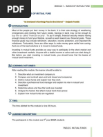 Module 1 - Basics of Mutual Fund