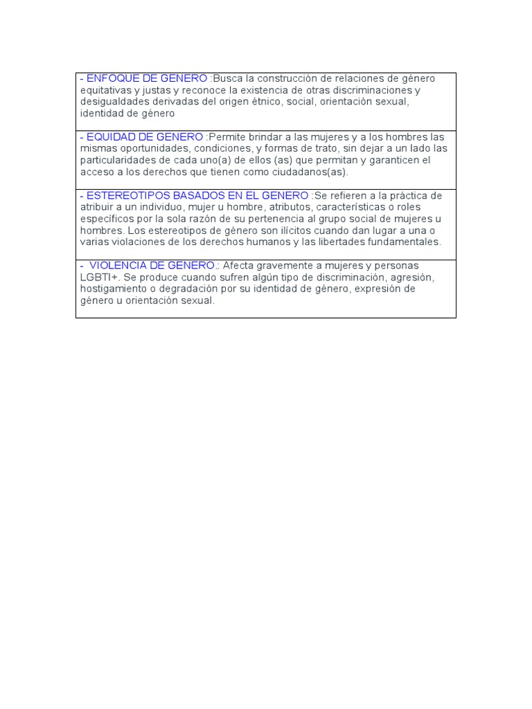 Enfoque de Genero PDF