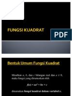 FUNGSI KUADRAT