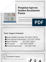 Laporan Dan Pencatatan Pastient Safety