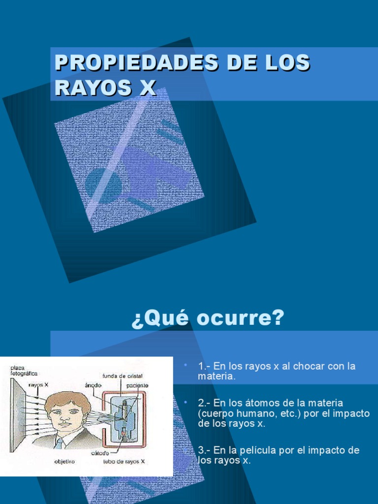 Propiedades de Los Rayos X | PDF | Rayo X | Electrón