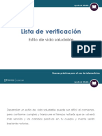 Lista de Verificación: Estilo de Vida Saludable