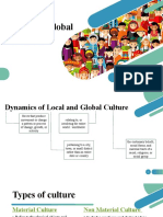 Dynamics of Local and Global Culture