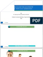 Komunikasi Efektif Antar Petugas Kesehatan
