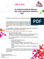 Sistema de Acreditación de Medios Para La Feria Silao Santiago Apóstol 2022.