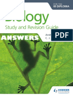 Biology - ANSWERS - Study and Revision Guide - Andrew Davis and C. J. Clegg - Second Edition - Hodder 2017
