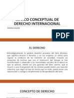 Marco Conceptual de Derecho Internacional: Generalidades