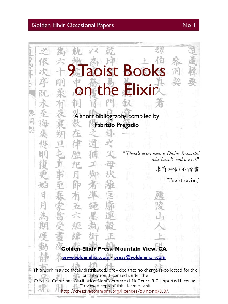 9 Key Taoist Texts on Elixir Alchemy | PDF