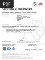 ISMS Certificate 2021