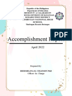 Accomplishment Report April2022