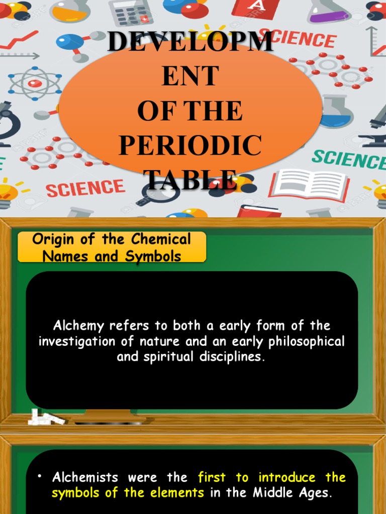 Lesson 3 History of Periodic Table PDF Chemical Elements