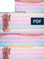 Impact of Planning