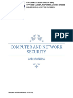 Government Polytechnic Lab Manual on Computer and Network Security