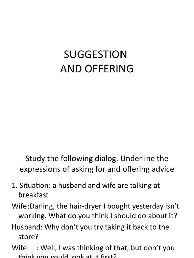 Asking for and Offering Advice Guide | PDF | Language Arts & Discipline ...