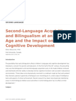 Second Language Acquisition and Bilingualism Early Age and Impact