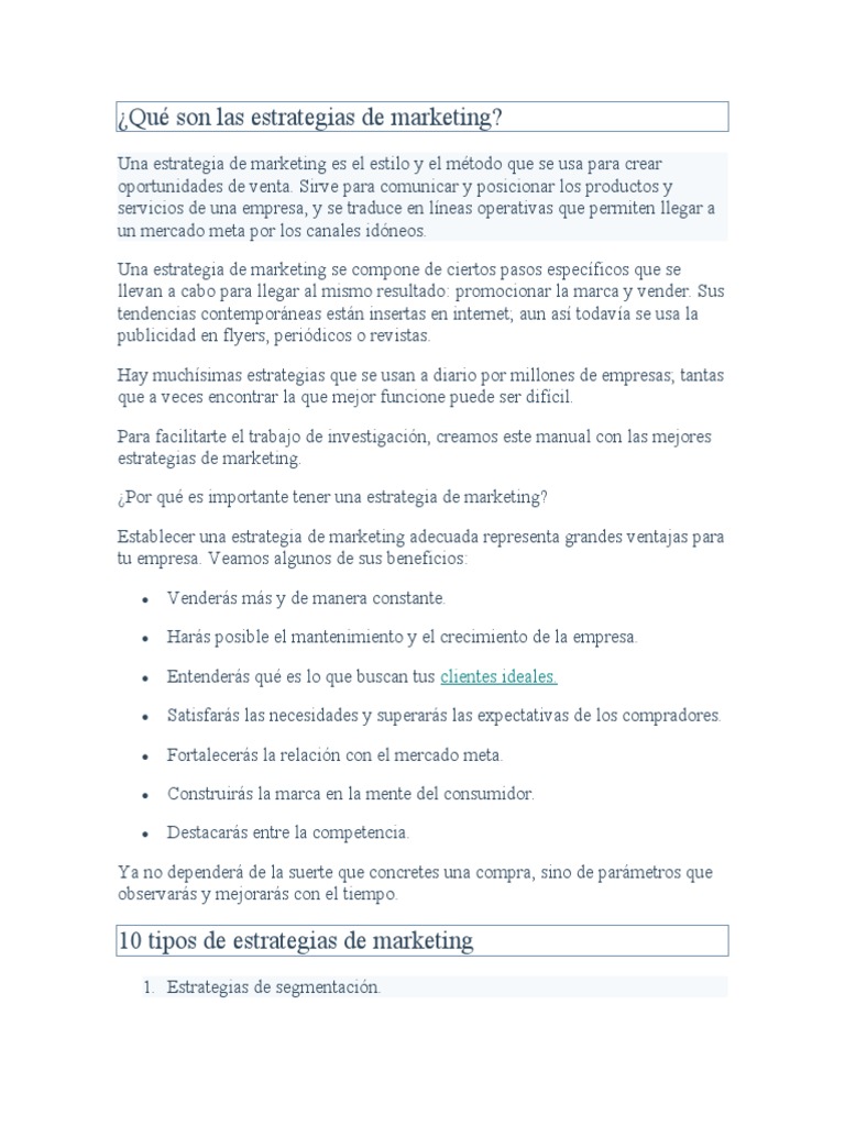 Estrategias de Marketing Efectivas | PDF | Marketing | Marca