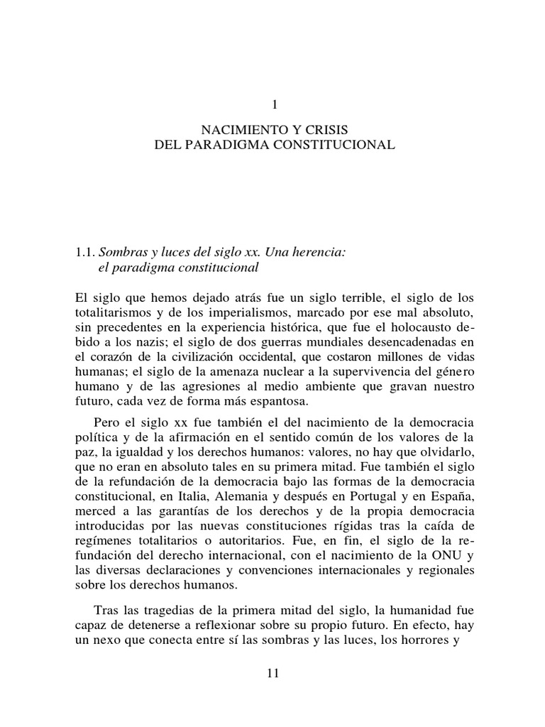 Nacimiento y Crisis del Paradigma Constitucional | PDF | Democracia ...