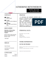 Black and White Simple Professional Resume - 2