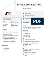Black and White Simple Elegant Minimalist Professional A4 CV Resume